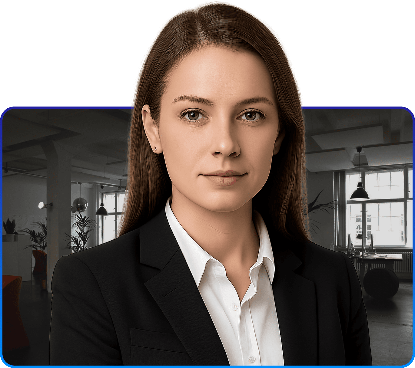 Girl looking at the camera